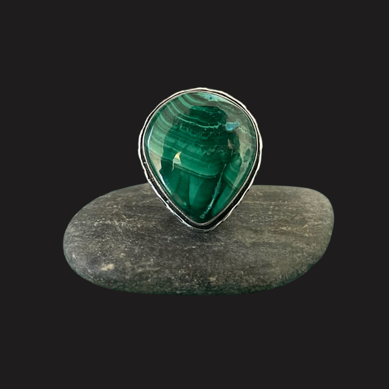Anelli in Crisocolla e Malachite
