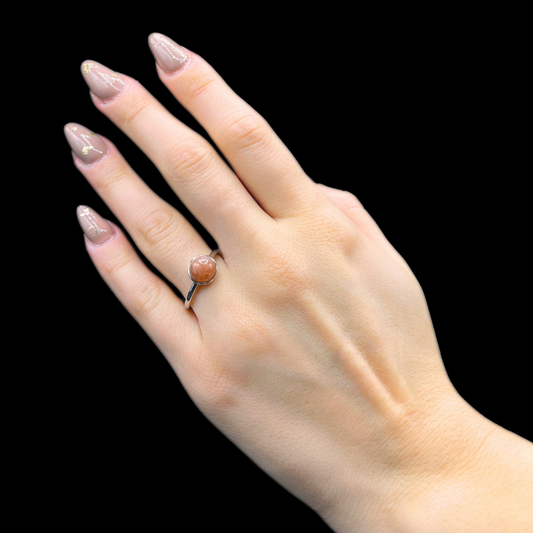 Anello Pietra del sole argento 925