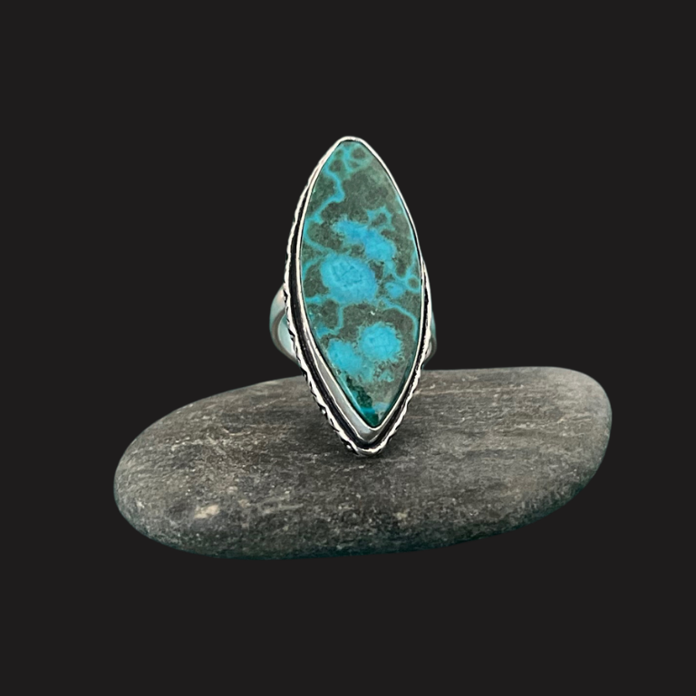 Anelli in Crisocolla e Malachite