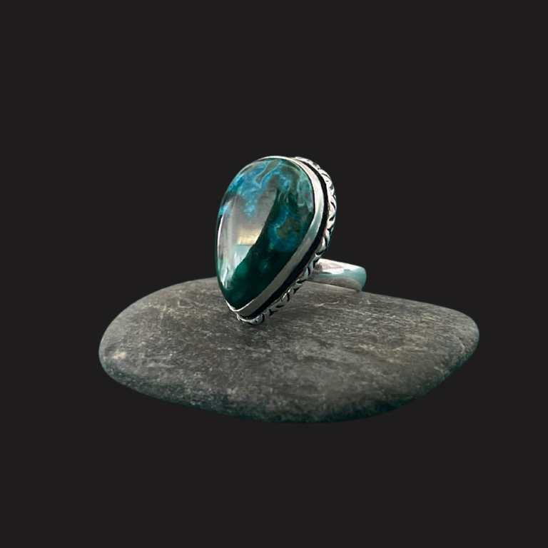 Anelli in Crisocolla e Malachite
