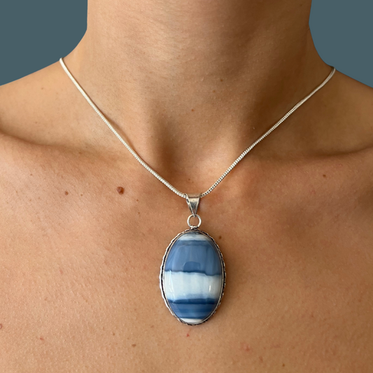 Ciondoli in Calcedonio blu
