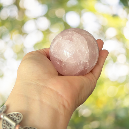 Sfera in Quarzo Rosa