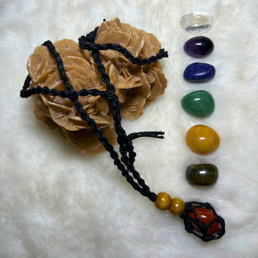 SET COLLANA E PIETRE CHAKRA