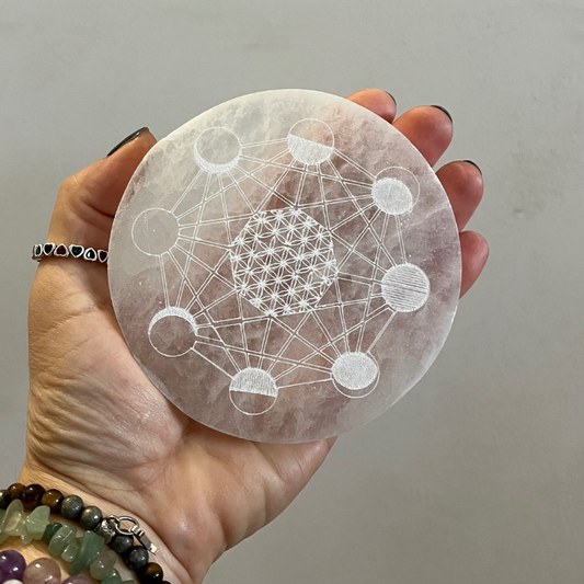 Piattino di Selenite - Quadrante Lunare