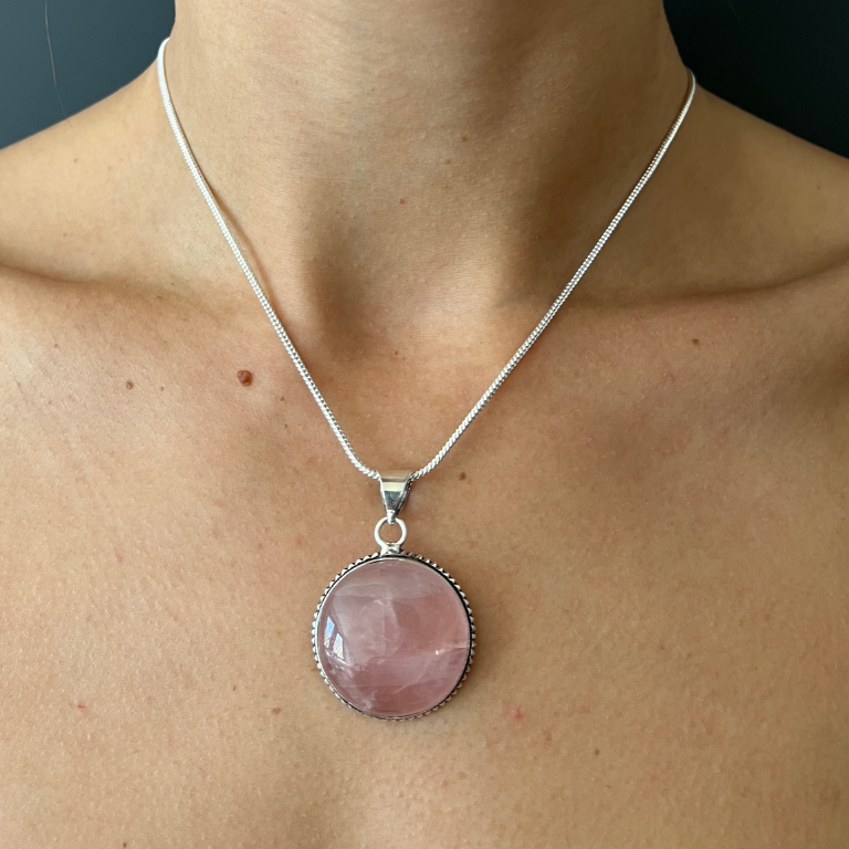 Ciondoli in Quarzo Rosa
