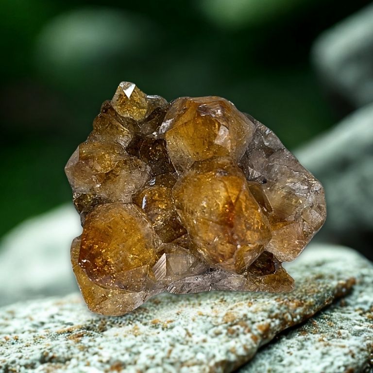 Drusa di Quarzo Citrino lucidata