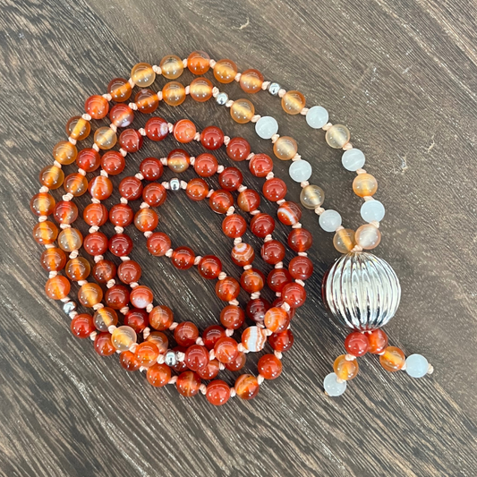 Mala Corniola rossa • Corniola arancione • Occhio di Gatto