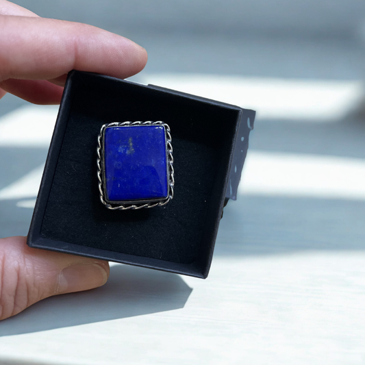 Anello Regolabile in Lapislazzuli