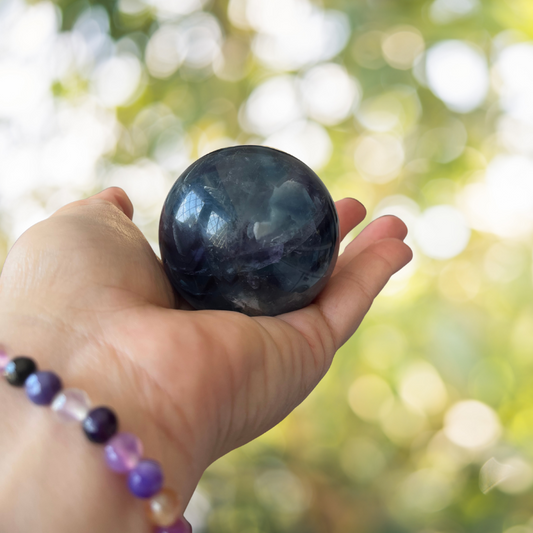 Sfera di Fluorite Arcobaleno