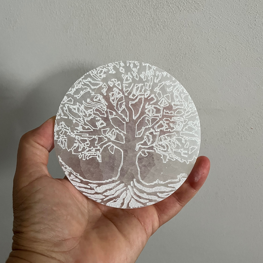 Piattino in Selenite – Albero della Vita