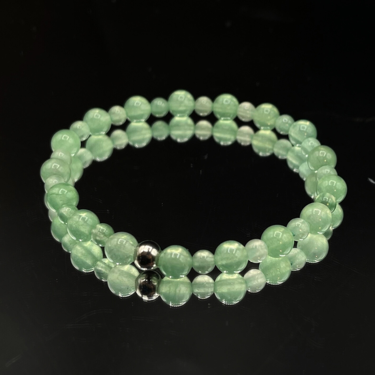 Bracciale Avventurina Verde - Serenità e Fortuna