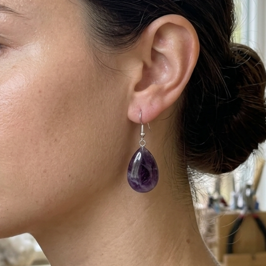 Orecchini a Goccia in Pietra Naturale - Scegli la Tua Pietra