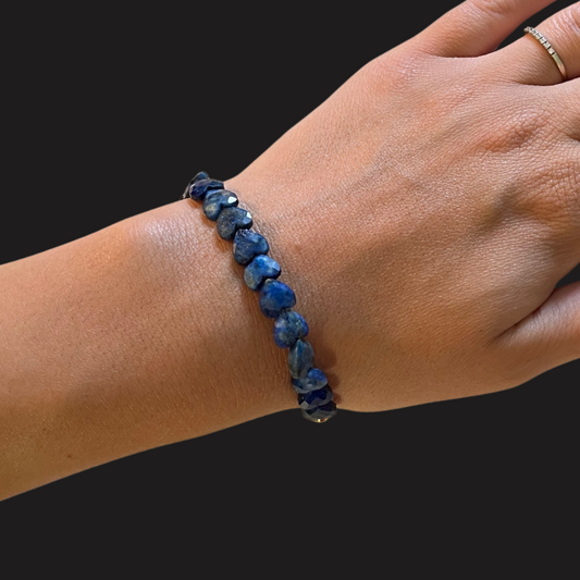 Bracciale Cuori in Lapislazzuli