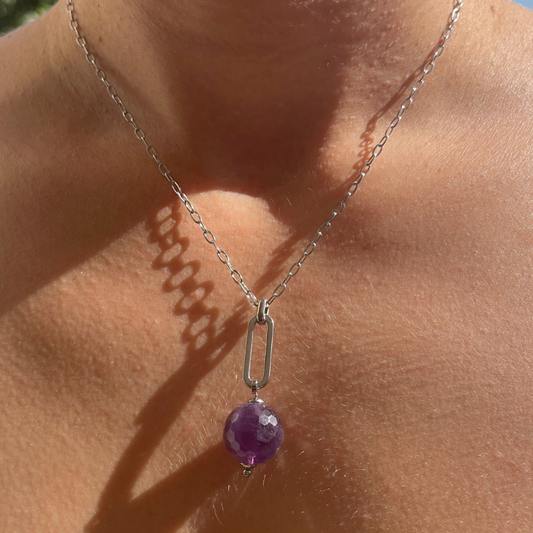 Collana con Ciondolo in Ametista
