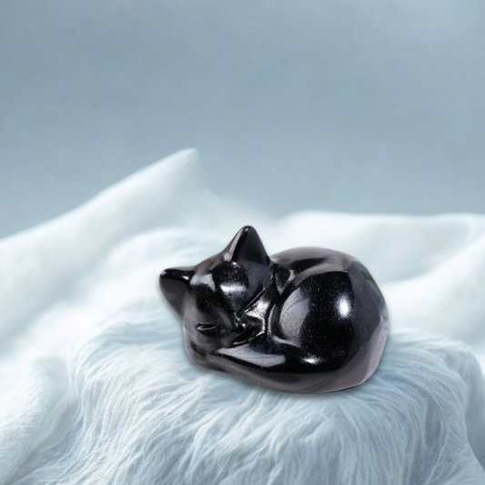 Gattino in Ossidiana Nera
