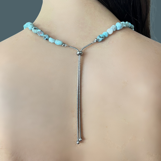 Collana Regolabile in Larimar