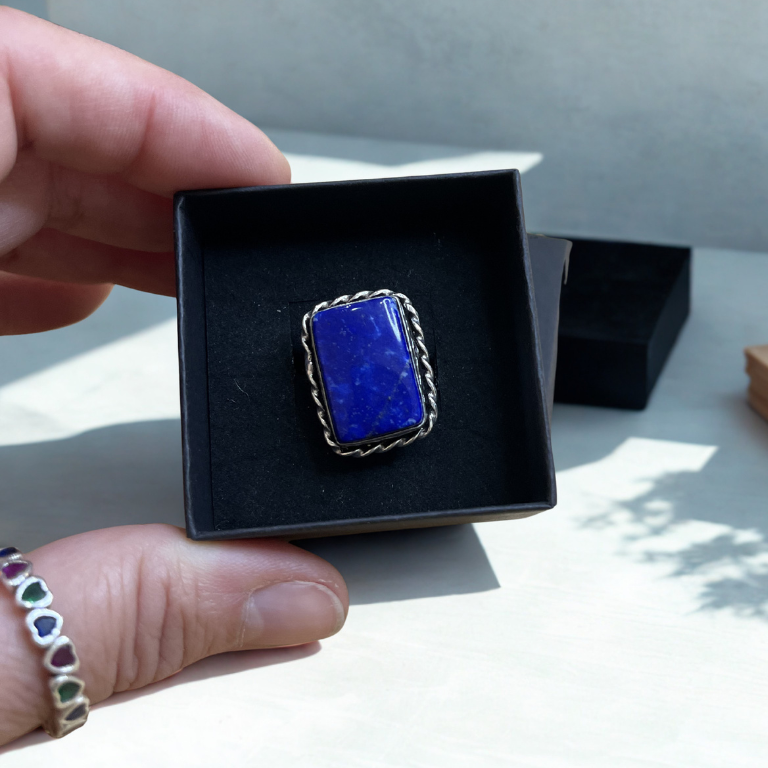 Anello Regolabile in Lapislazzuli