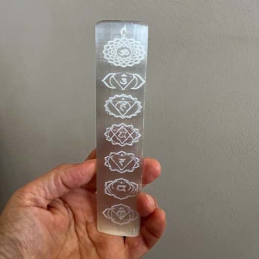 Piattino di Selenite - 7 Chakra Sci