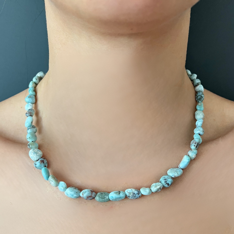 Collana Regolabile in Larimar