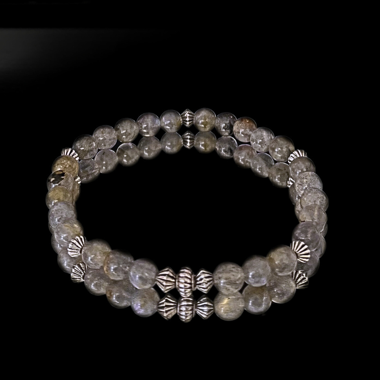 Bracciale elastico in Labradorite