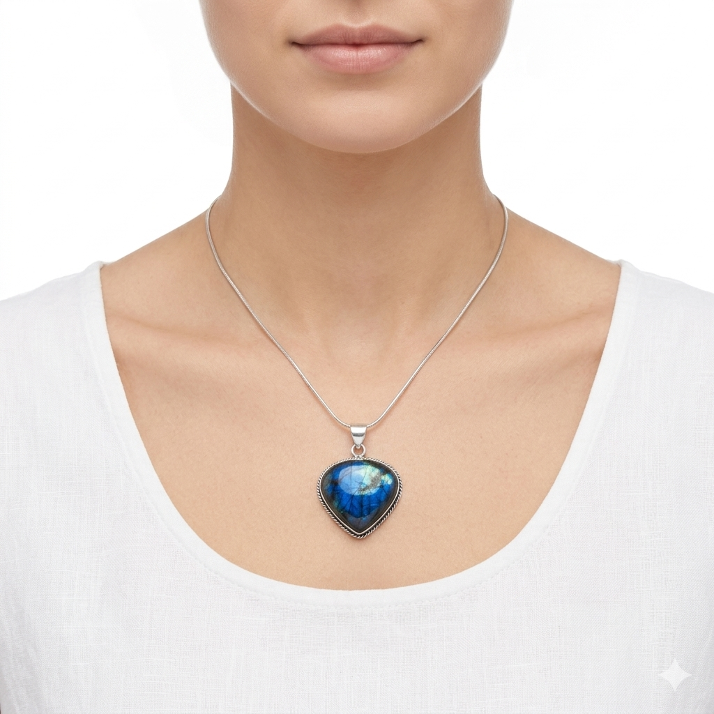 Collana in Labradorite Naturale