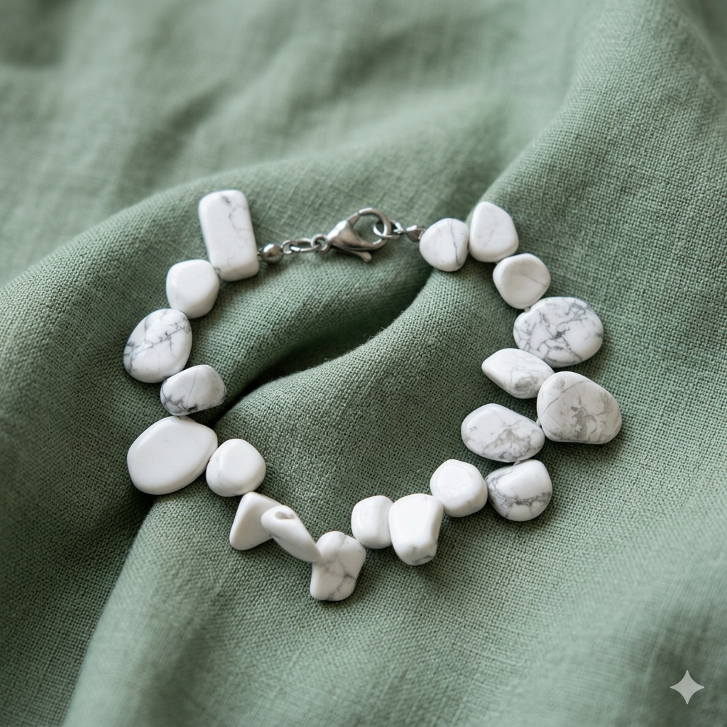 Bracciale in Howlite Naturale