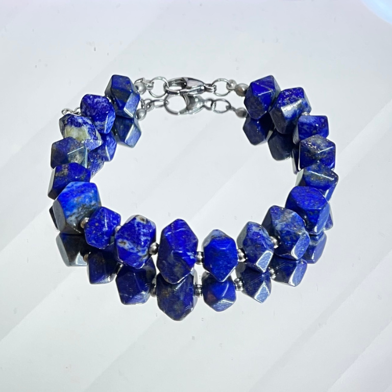 Bracciale Uomo in Lapislazzuli Naturale