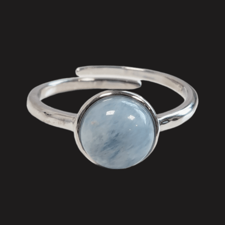 Anello in Acquamarina – Argento 925 Regolabile