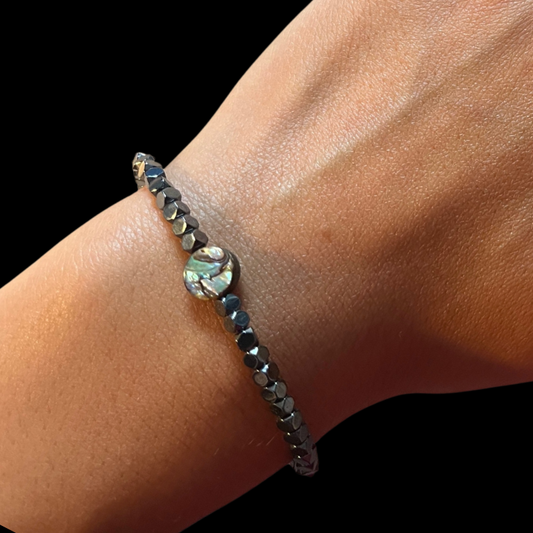 Bracciale Ematite e Abalone