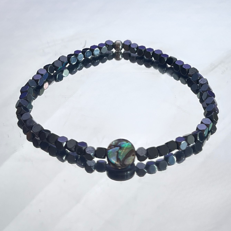 Bracciale Ematite e Abalone