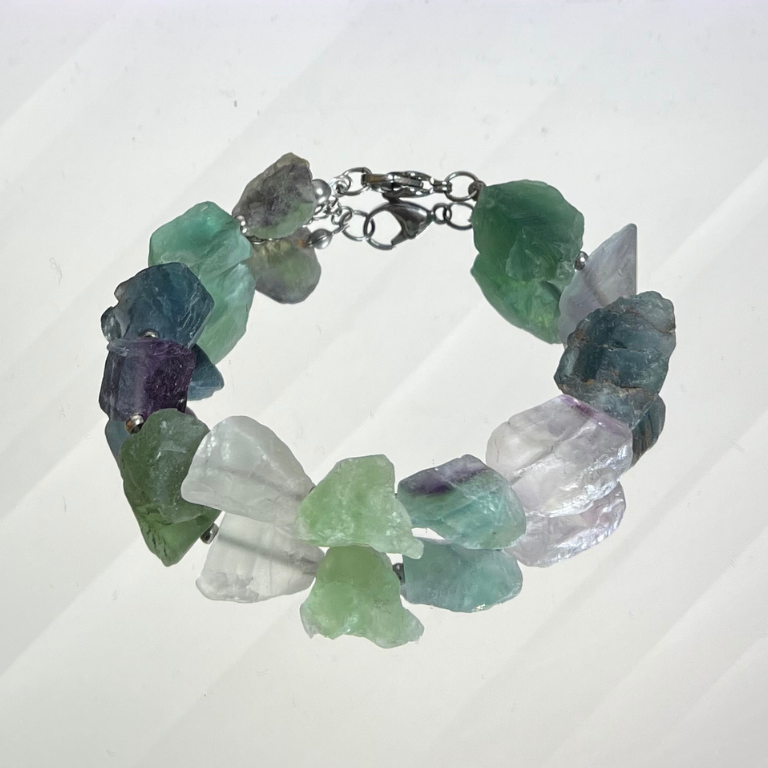 Bracciale in Fluorite grezza