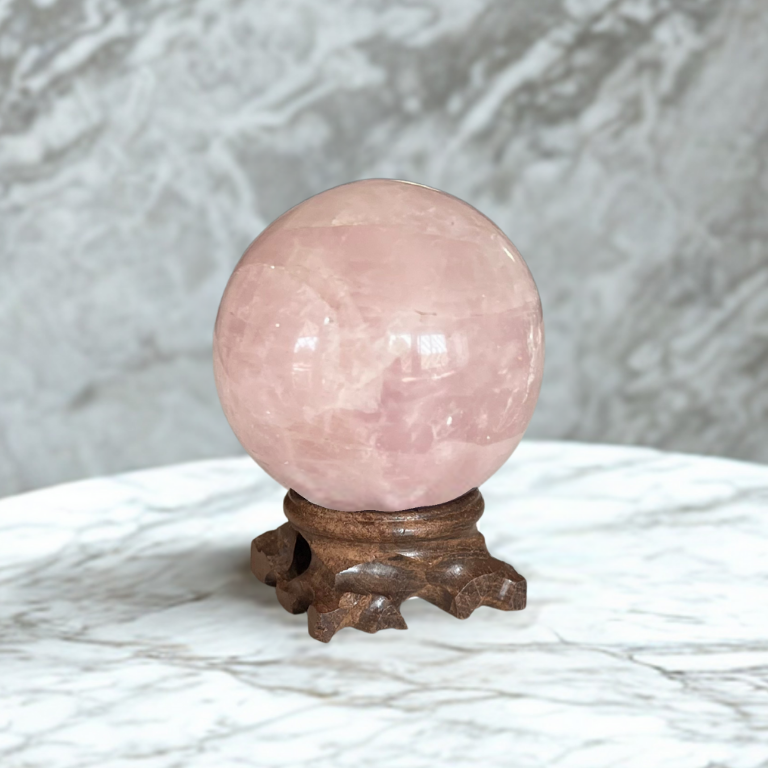 Sfera in Quarzo Rosa