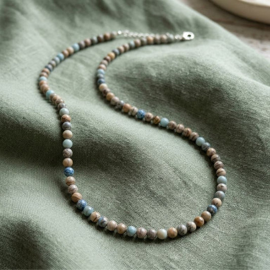 Collana Uomo Diaspro Imperiale
