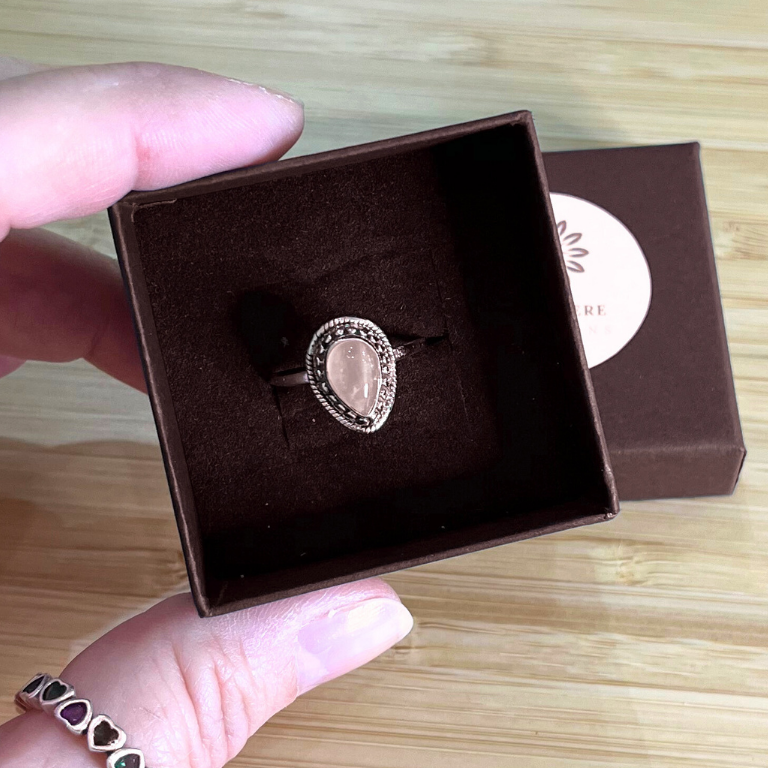 Anello Quarzo rosa