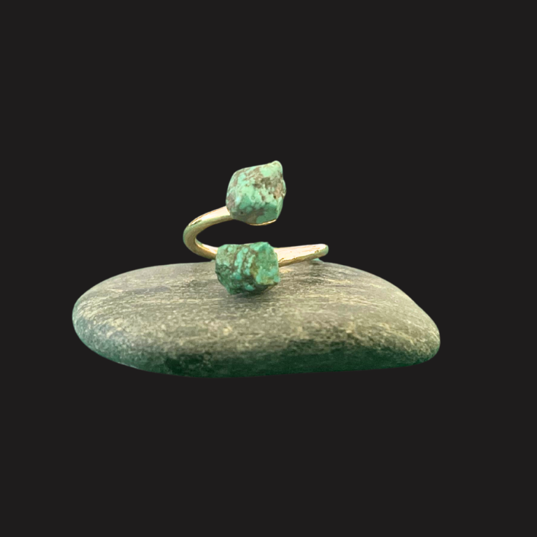 Anello con Turchese Grezzo