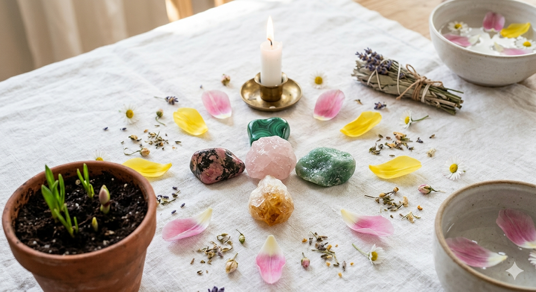 RITUALE DI PRIMAVERA CON LE PIETRE