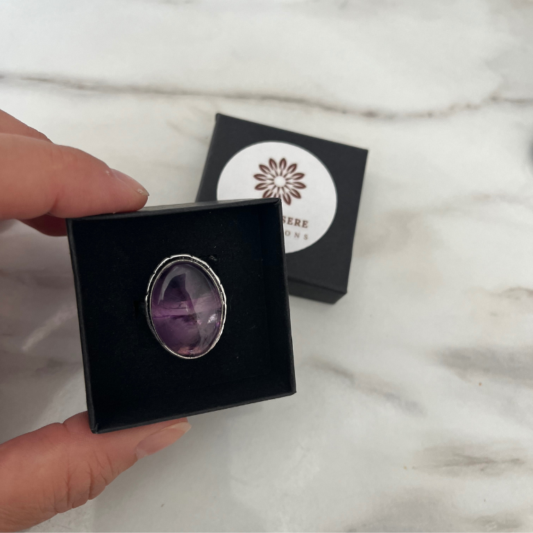 Anello in Ametista