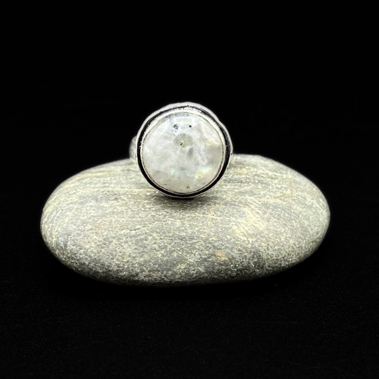 Forziere Pietra di Luna con Tormalina e Quarzo - Protezione Limpida e Chiarezza Interiore