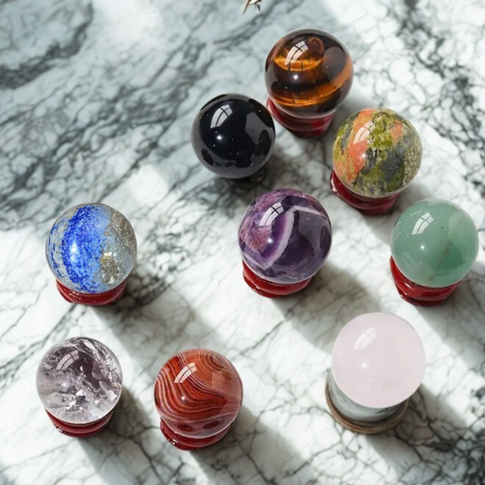 Box 9 Sfere Energetiche in Pietre Naturali – La tua piccola costellazione spirituale