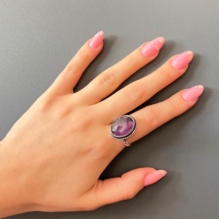 Anello in Ametista