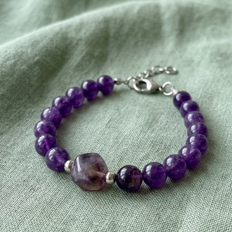 Bracciale Ametista con Centrale