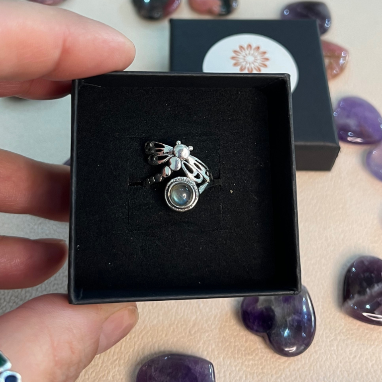 Anello con Labradorite