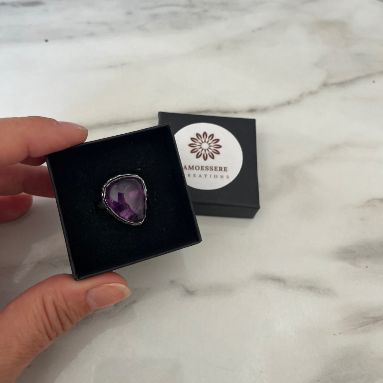 Anello in Ametista