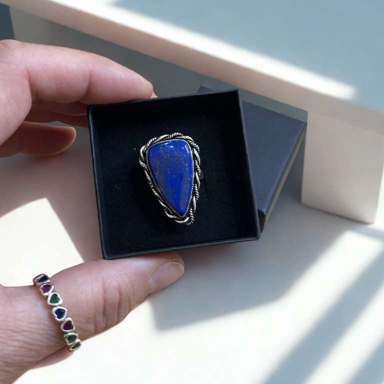 Anello Regolabile in Lapislazzuli