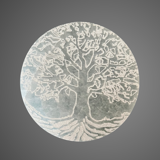 Piattino in Selenite – Albero della Vita