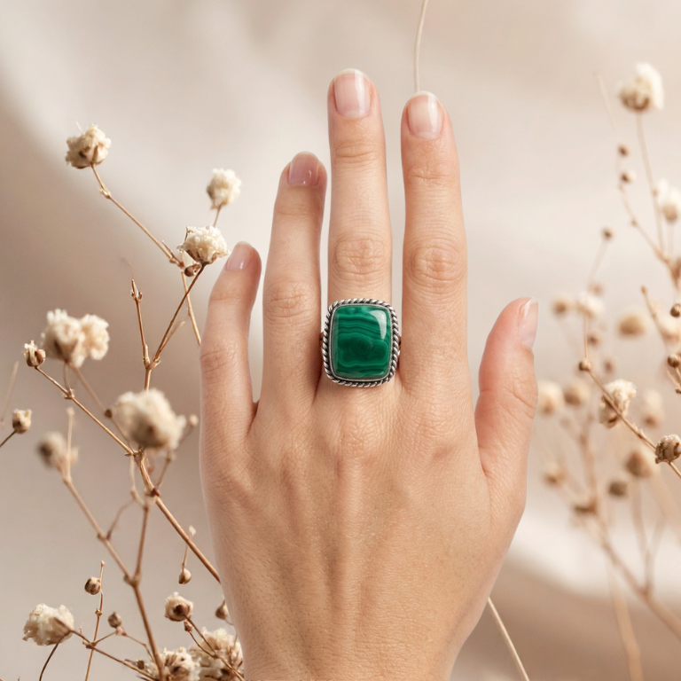 Anelli in Malachite