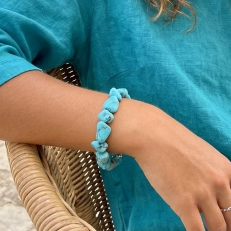 Bracciale in Howlite Turchese
