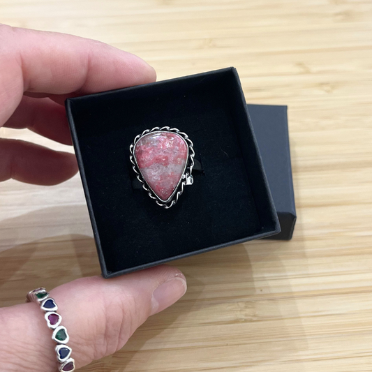 Anello Regolabile in Thulite Naturale