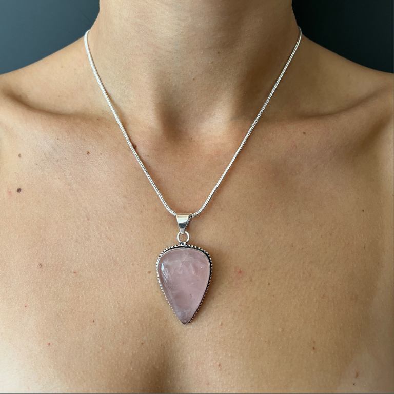 Ciondoli in Quarzo Rosa