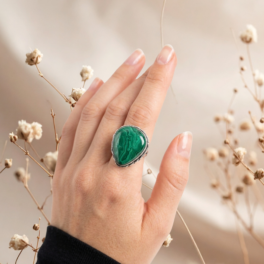 Anelli in Malachite